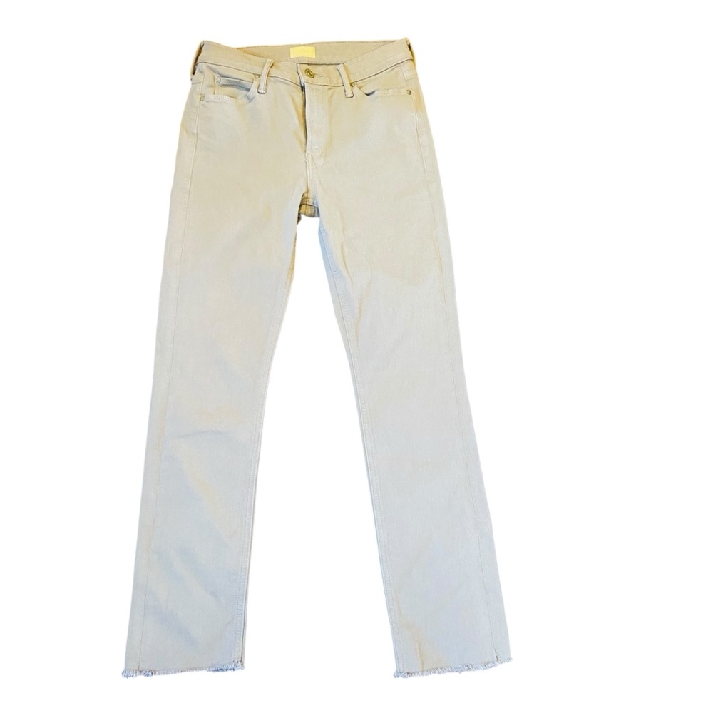 Mother Mid Rise Dazzler Ankle Fray Prairie Sand 26 - Picture 8 of 15